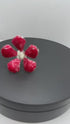 Pure Silver Red Hibiscus Flowers 7g